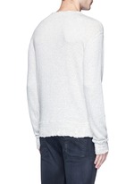 Back View -Click To Enlarge 'Vintage' distressed French terry sweatshirt