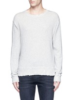 Main View -Click To Enlarge 'Vintage' distressed French terry sweatshirt
