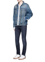 Figure View -Click To Enlarge 'Vintage' distressed French terry sweatshirt