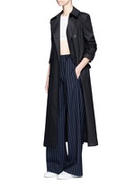 Figure View -Click To Enlarge Belted cotton midi trench coat