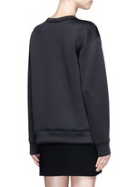 Back View -Click To Enlarge 'Designers Know Nothing Yet' print scuba jersey sweatshirt