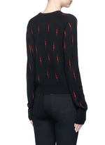 Back View -Click To Enlarge x Kate Moss 'Ryder' lightning print cashmere sweater