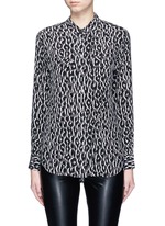 Main View -Click To Enlarge 'Slim Signature' quartz print silk shirt