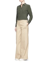 Figure View -Click To Enlarge 'Slim Signature' silk shirt