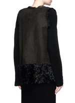 Back View -Click To Enlarge Reversible Alpine lambskin shearling gilet