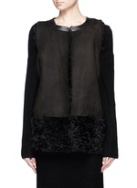 Main View -Click To Enlarge Reversible Alpine lambskin shearling gilet