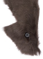 Detail View -Click To Enlarge Mesh embossed Toscana lambskin shearling button shrug