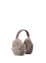 Figure View -Click To Enlarge Mesh embossed Toscana lambskin shearling ear muffs