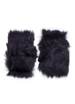 Main View -Click To Enlarge Reversible Toscana lambskin shearling fingerless gloves