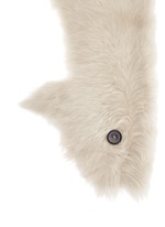 Detail View -Click To Enlarge Mesh embossed Toscana lambskin shearling button shrug