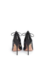 Back View -Click To Enlarge 'Christy' lace up nappa leather pumps