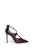 Main View -Click To Enlarge 'Christy' lace up nappa leather pumps