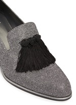Detail View -Click To Enlarge Razmataz' tassel glitter loafers