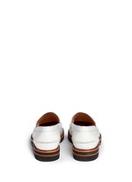 Back View -Click To Enlarge 'Manila' tassel tie spazzolato leather loafers