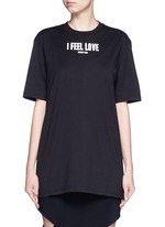 Main View -Click To Enlarge 'I Feel Love' slogan T-shirt