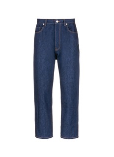 CHRISTOPHER KANE 'LAW AND ORDER' PATCH DROP CROTCH JEANS