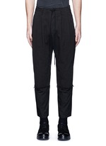 Main View -Click To Enlarge Poplin cuff pleated twill pants
