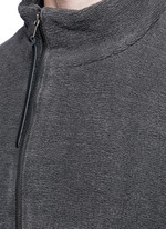 Detail View -Click To Enlarge Textured cotton zip jacket