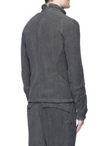 Back View -Click To Enlarge Textured cotton zip jacket