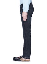 Detail View -Click To Enlarge Bird embroidery slim fit jeans