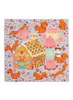 Main View -Click To Enlarge 'Sweet as a Nut' silk crepe de Chine scarf