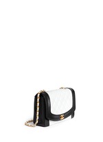Figure View -Click To Enlarge Vintage Chanel bicolour quilted lambskin leather flap bag