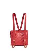 Back View -Click To Enlarge Vintage Chanel quilted lambskin leather flap bag