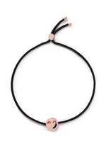 Main View -Click To Enlarge 'Sassy' 18k rose gold charm cord bracelet