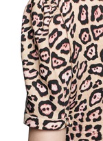 Detail View -Click To Enlarge Jaguar print stretch cady gown