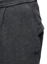 Detail View -Click To Enlarge Textured cotton drawstring sweatpants