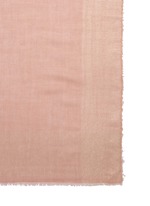 Detail View -Click To Enlarge Metallic border cashmere-silk blend scarf