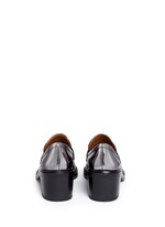 Back View -Click To Enlarge 'Heath' mirror leather penny loafers