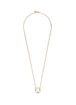 Main View -Click To Enlarge 'XOXO' diamond 9k yellow gold pendant necklace