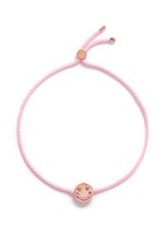 Main View -Click To Enlarge 'Smitten' 18k rose gold charm cord bracelet