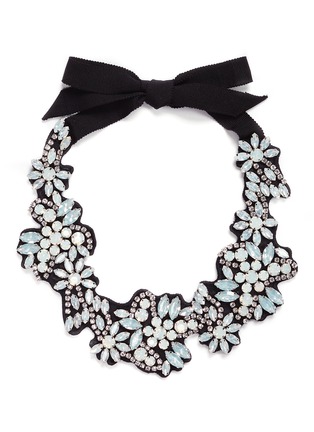 Main View - Click To Enlarge Main View - Click To Enlarge - J.CREW - Fabric-backed crystal cluster necklace