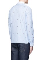 Back View -Click To Enlarge Bee jacquard stripe shirt