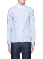 Main View -Click To Enlarge Bee jacquard stripe shirt