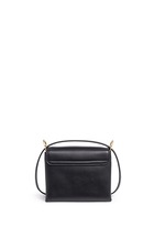 Back View -Click To Enlarge Twin skull leather satchel