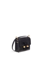 Front View -Click To Enlarge Twin skull leather satchel