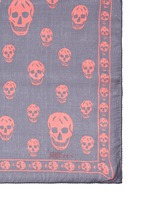 Detail View -Click To Enlarge Classic skull silk scarf