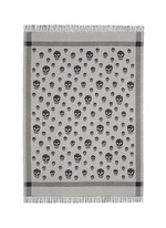 Main View -Click To Enlarge Skull jacquard wool-cashmere blanket