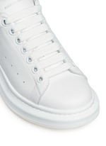 Detail View -Click To Enlarge Chunky outsole leather sneakers