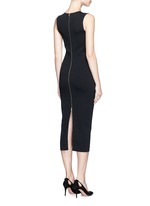 Back View -Click To Enlarge 'Elite' piped trim knit dress