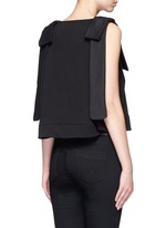 Back View -Click To Enlarge Bow shoulder jersey tank top