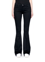 Detail View -Click To Enlarge Cotton blend flare jeans