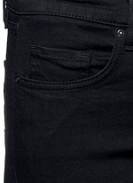 Detail View -Click To Enlarge Cotton blend flare jeans