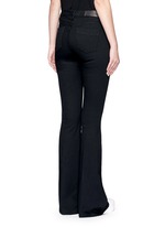 Back View -Click To Enlarge Cotton blend flare jeans