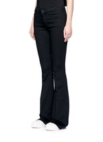 Front View -Click To Enlarge Cotton blend flare jeans