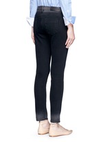 Back View -Click To Enlarge 'Ankle Slim' dipped fade hem jeans