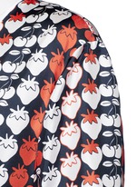 Detail View -Click To Enlarge Strawberry print silk twill pyjama shirt